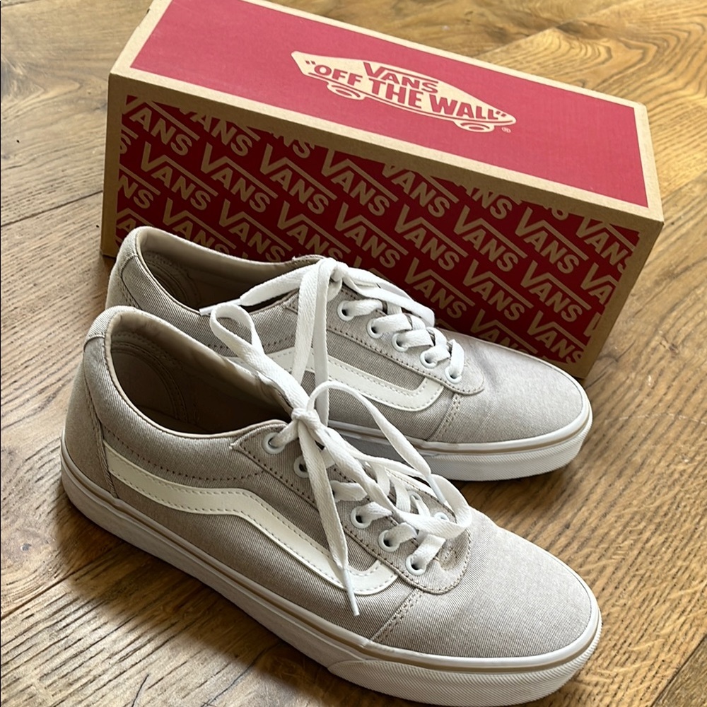 Vans Classic White Canvas Sneakers